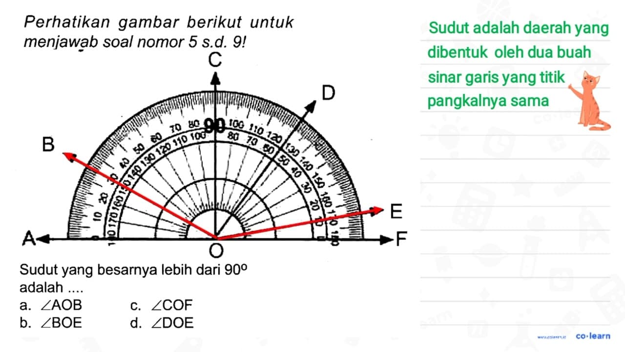 Perhatikan gambar berikut untuk menjawab soal nomor 5 s.d.