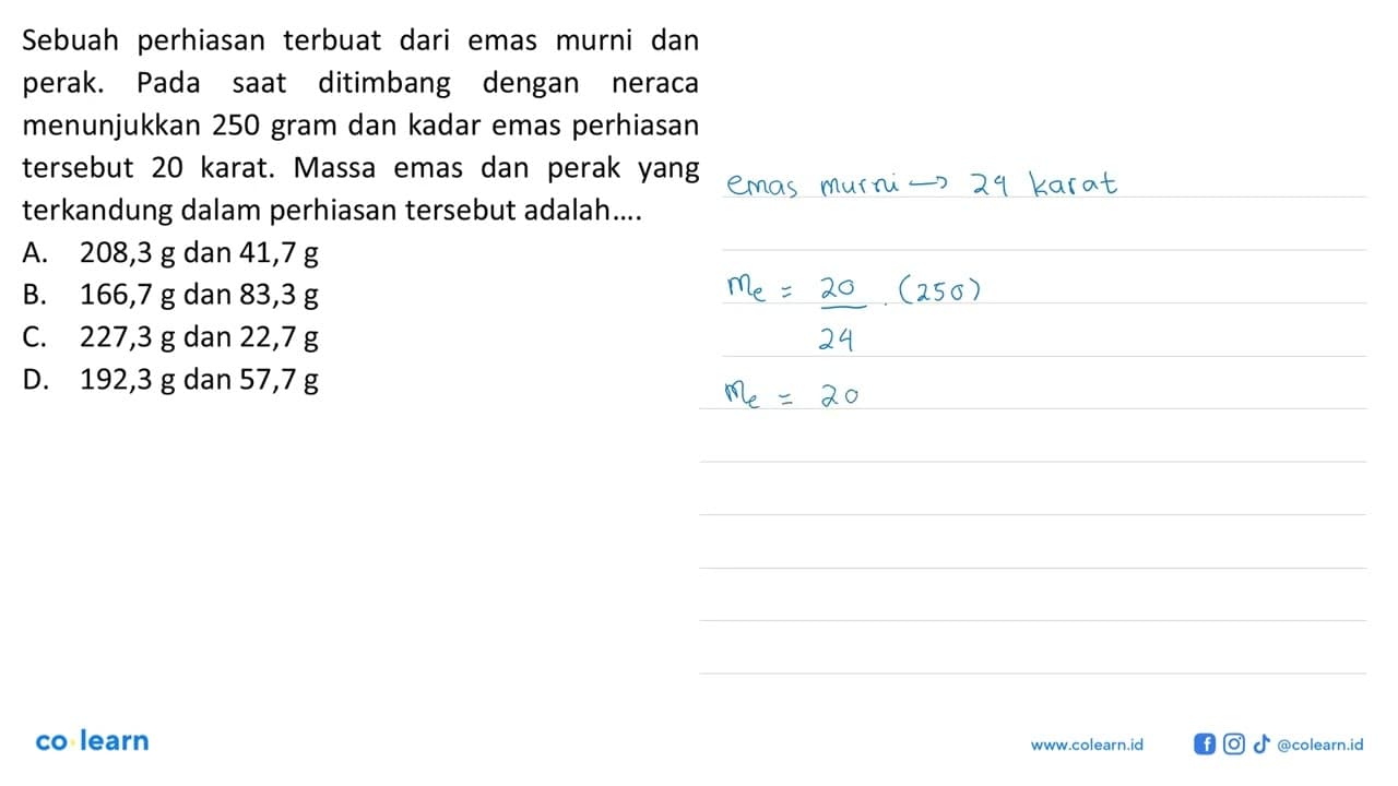 Sebuah perhiasan terbuat dari emas murni dan perak. Pada