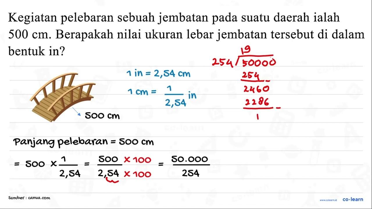 Kegiatan pelebaran sebuah jembatan pada suatu daerah ialah