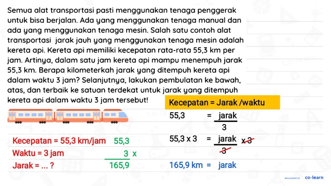 Semua alat transportasi pasti menggunakan tenaga penggerak