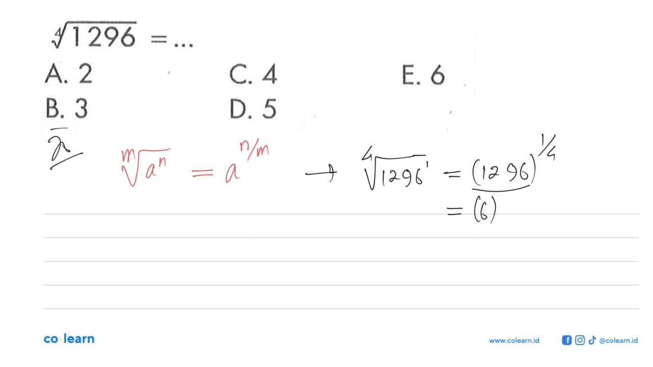 1296^(1/4)= ...