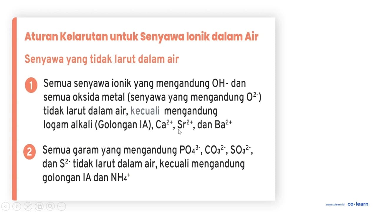 Senyawa KCl dan PbCl2 dalam bentuk padatannya merupakan