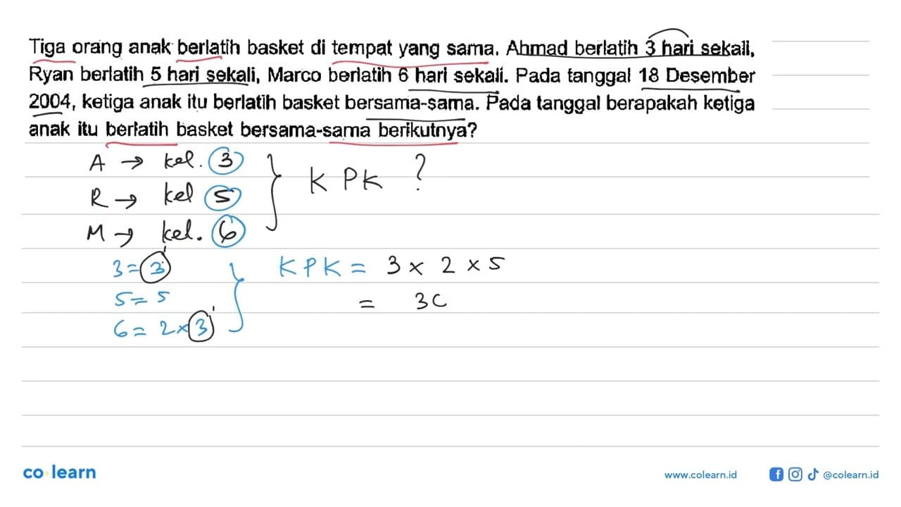 Tiga orang anak berlatih basket di tempat yang sama. Ahmad