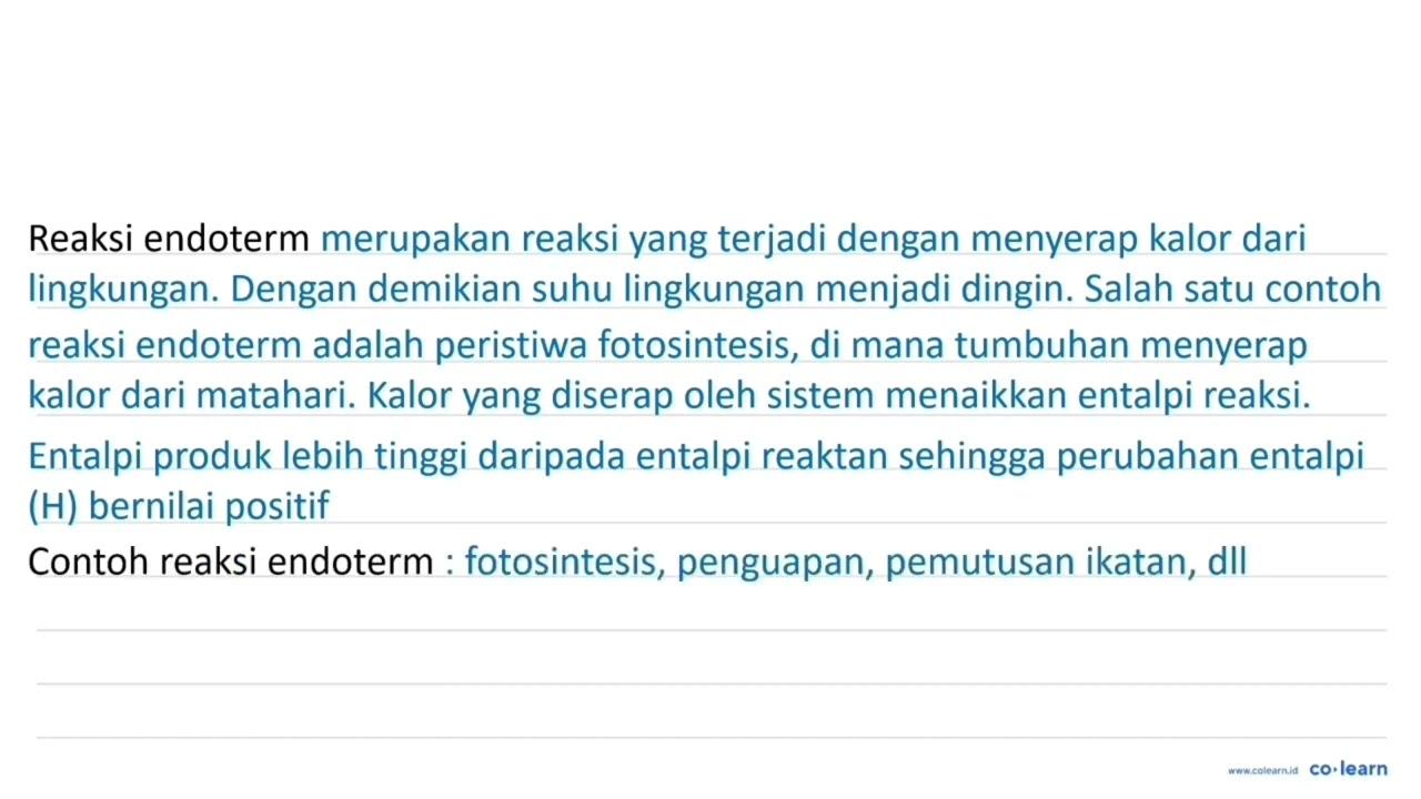 Gambarkan diagram reaksi yang memperlihatkan hubungan