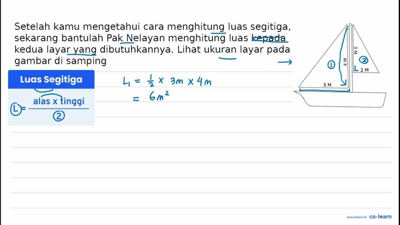 Setelah kamu mengetahui cara menghitung luas segitiga,