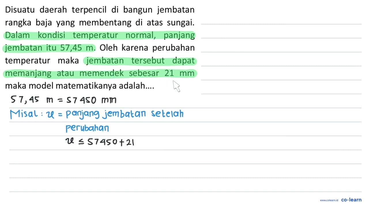 Disuatu daerah terpencil di bangun jembatan rangka baja