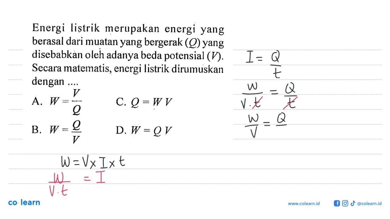 Energi listrik merupakan energi yang berasal dari muatan