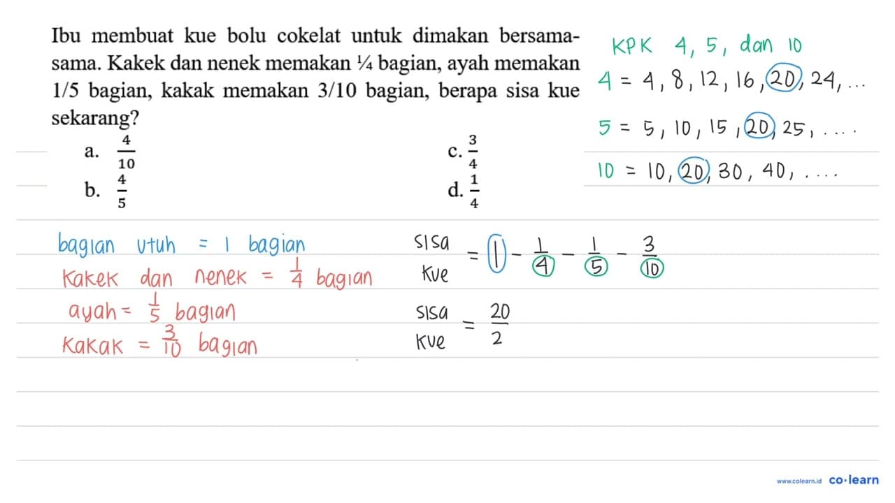 Ibu membuat kue bolu cokelat untuk dimakan bersama-sama.