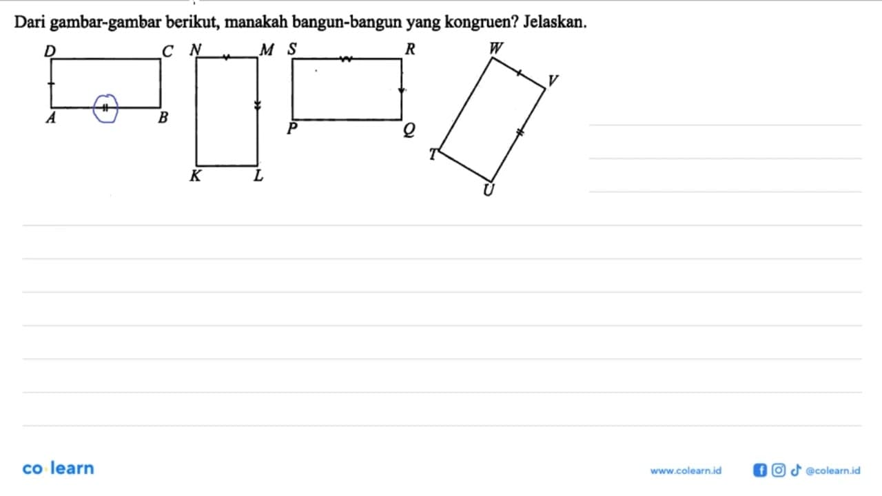 Dari gambar-gambar berikut, manakah bangun-bangun yang