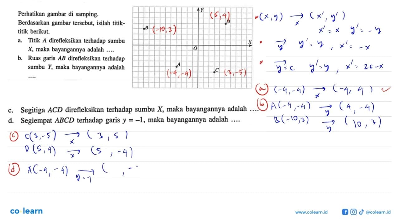 Perhatikan gambar di samping. B D A C Berdasarkan gambar