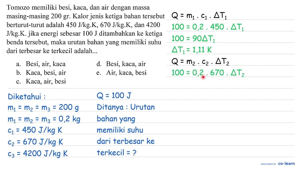 Tomozo memiliki besi, kaca, dan air dengan massa