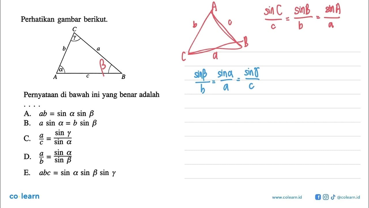 Perhatikan gambar berikut. alpha gamma Pernyataan di bawah