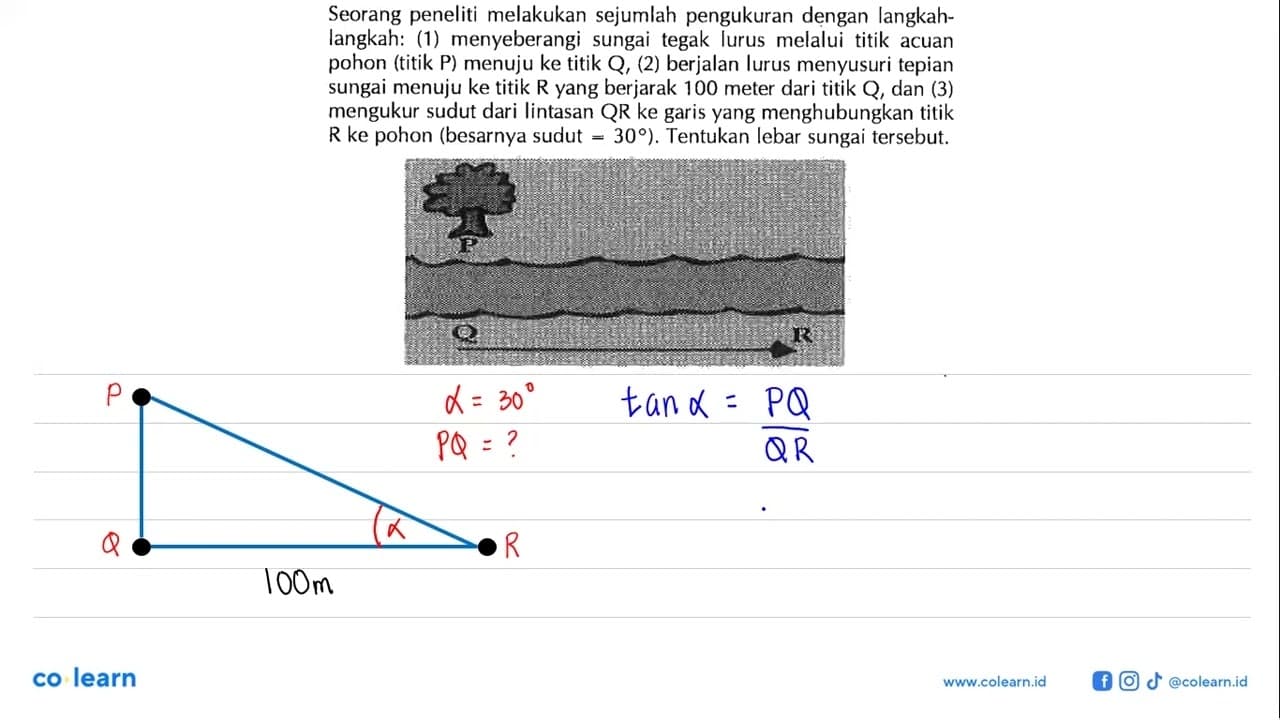 Seorang peneliti melakukan sejumlah pengukuran dengan