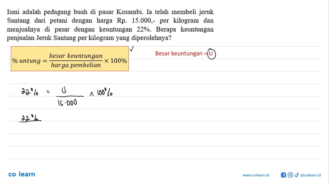 Ismi adalah pedagang buah di pasar Kosambi. Ia telah