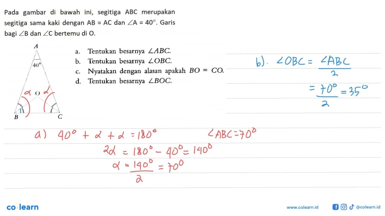 Pada gambar di bawah ini, segitiga ABC merupakan segitiga