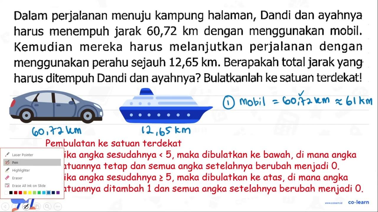 Dalam perjalanan menuju kampung halaman, Dandi dan ayahnya