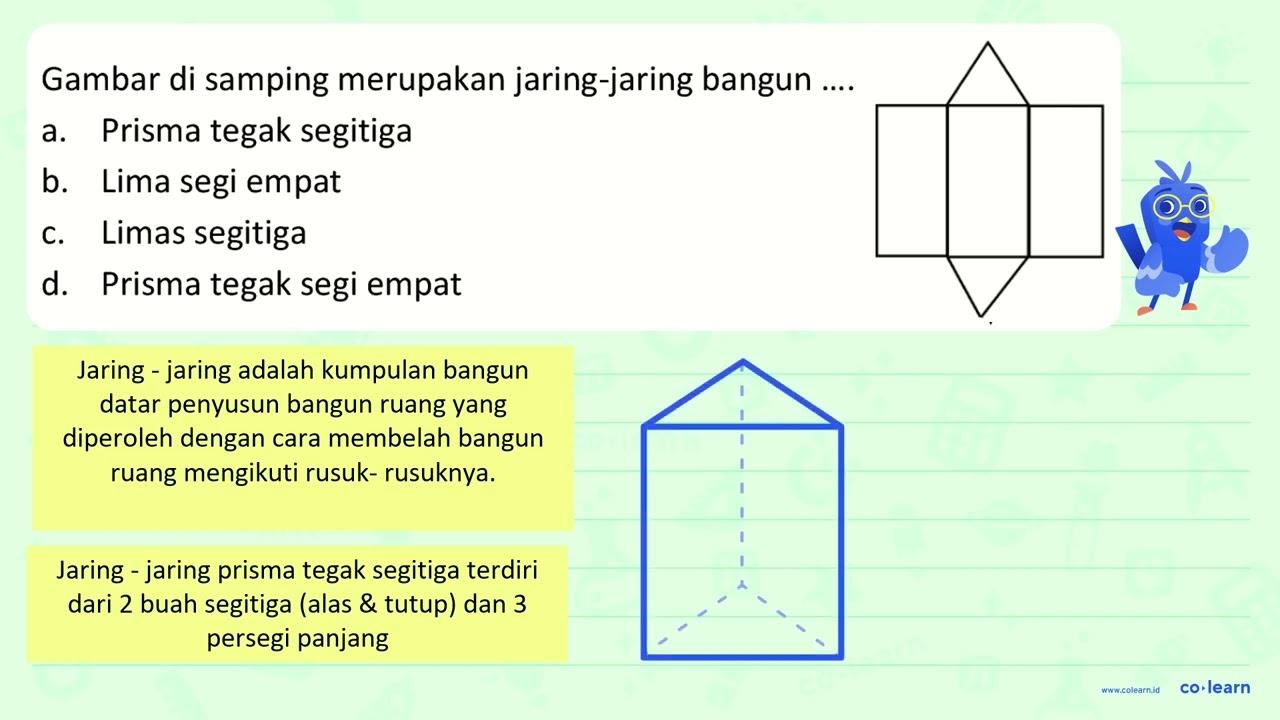 Gambar di samping merupakan jaring-jaring bangun .... a.