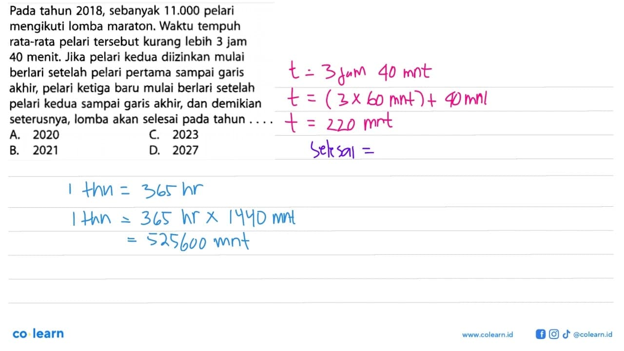 Pada tahun 2018, sebanyak 11.000 pelari mengikuti lomba