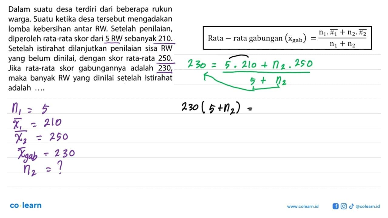 Dalam suatu desa terdiri dari beberapa rukun warga. Suatu