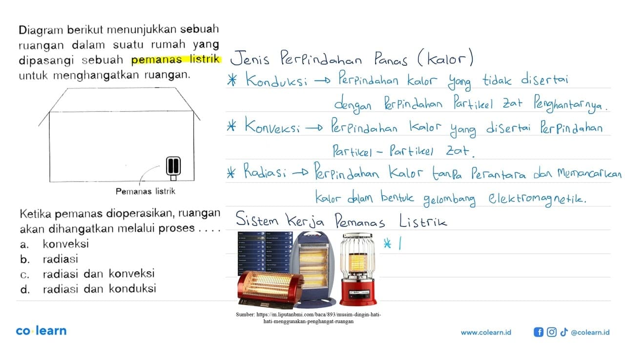 Diagram berikut menunjukkan sebuah ruangan dalam suatu