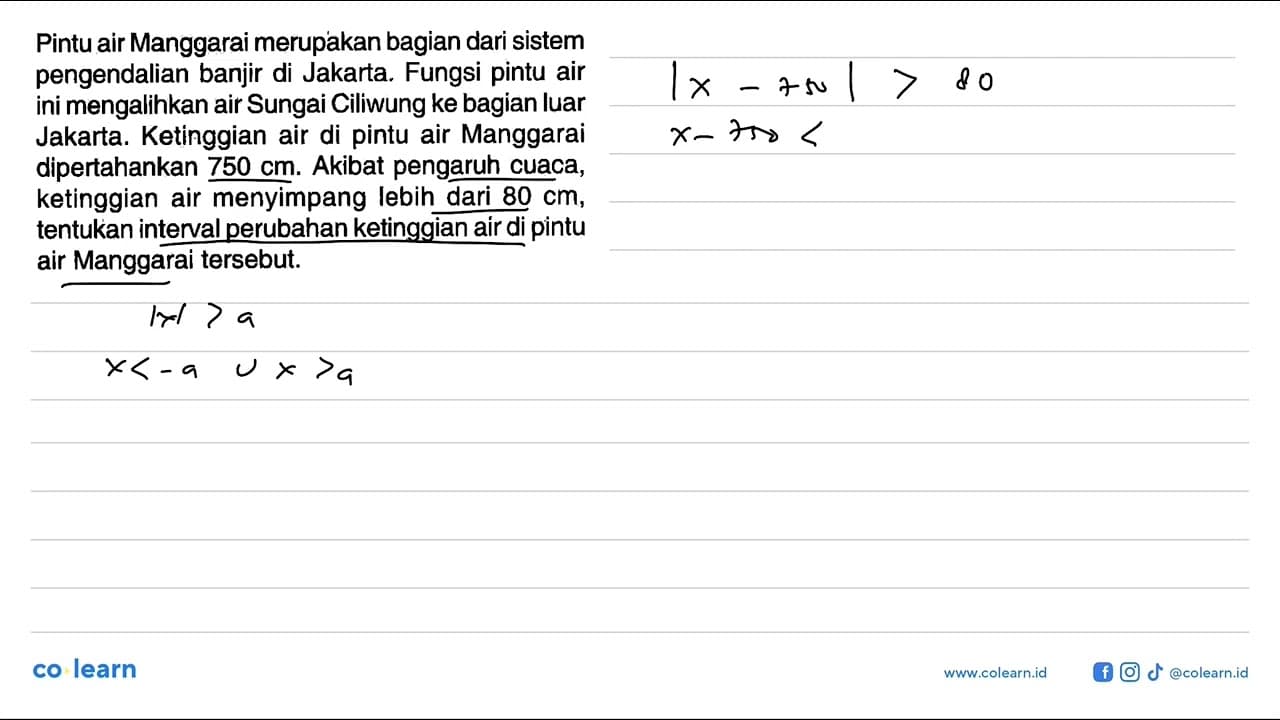 Pintu air Manggarai merupakan bagian dari sistem