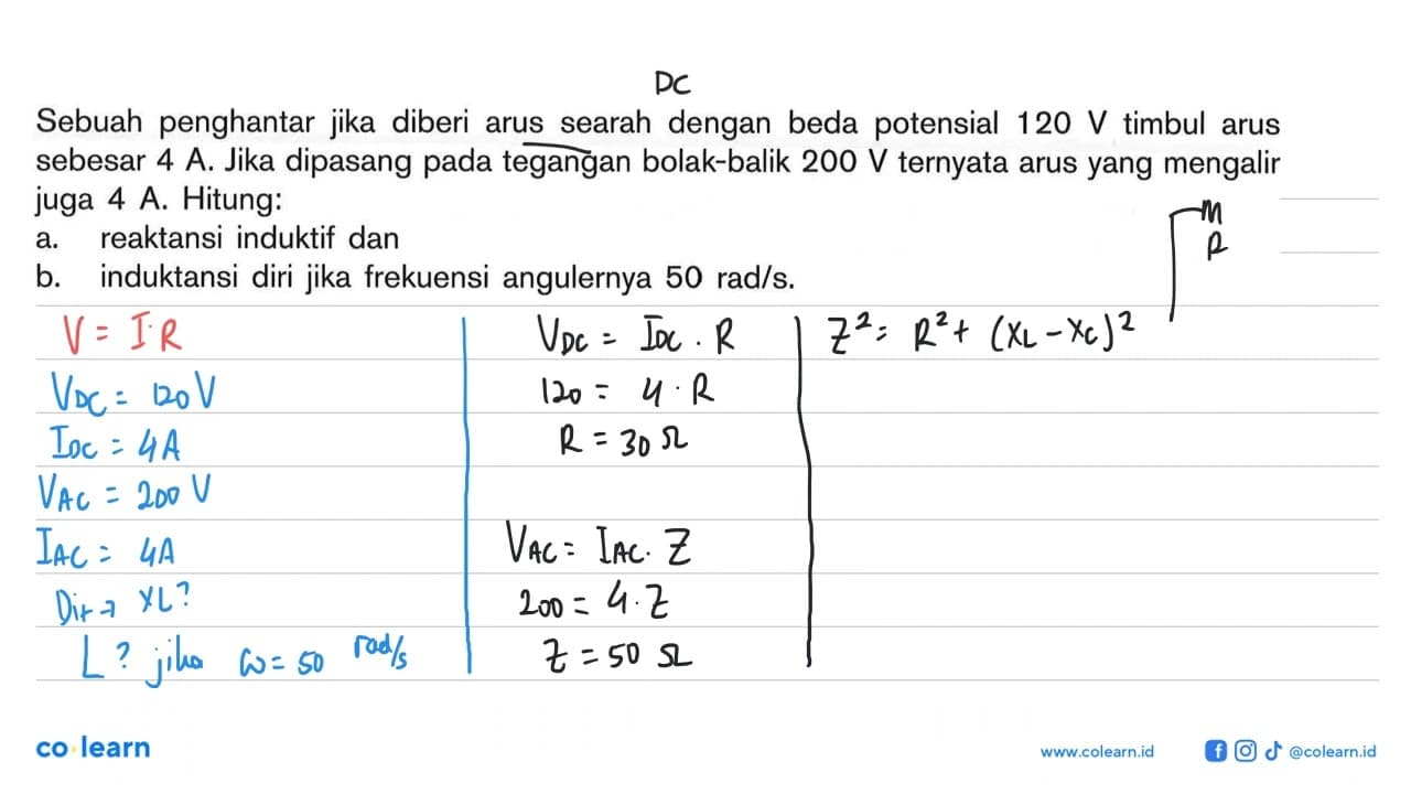 Sebuah penghantar jika diberi arus searah dengan beda