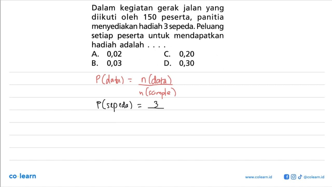 Dalam kegiatan gerak jalan yang diikuti oleh 150 peserta,