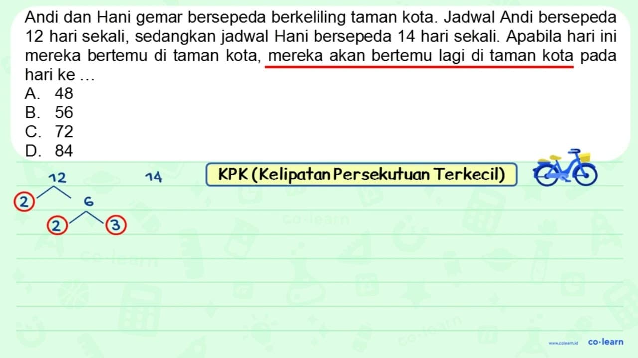 Andi dan Hani gemar bersepeda berkeliling taman kota.