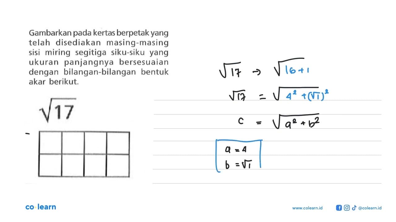 Gambarkan pada kertas berpetak yang telah disediakan