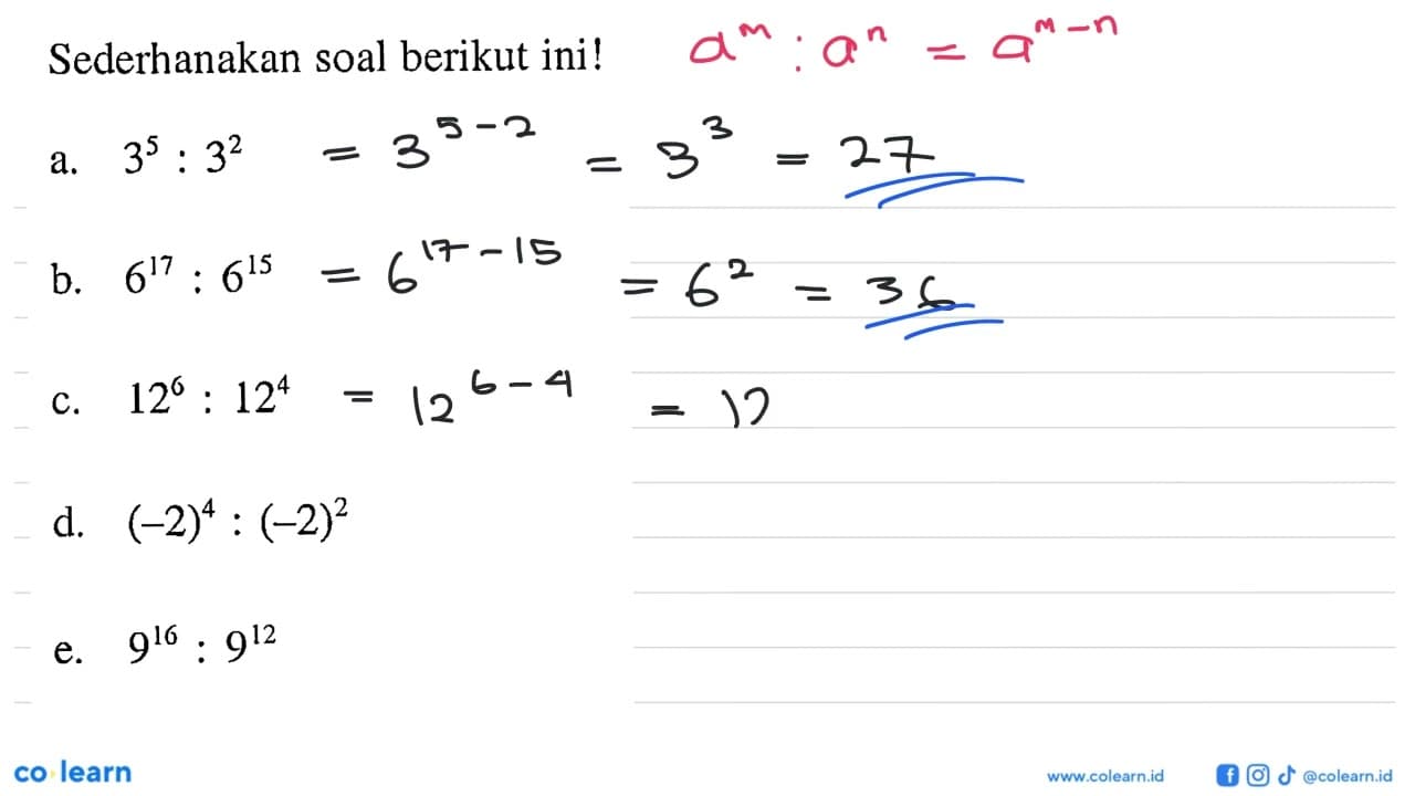 Sederhanakan soal berikut ini!