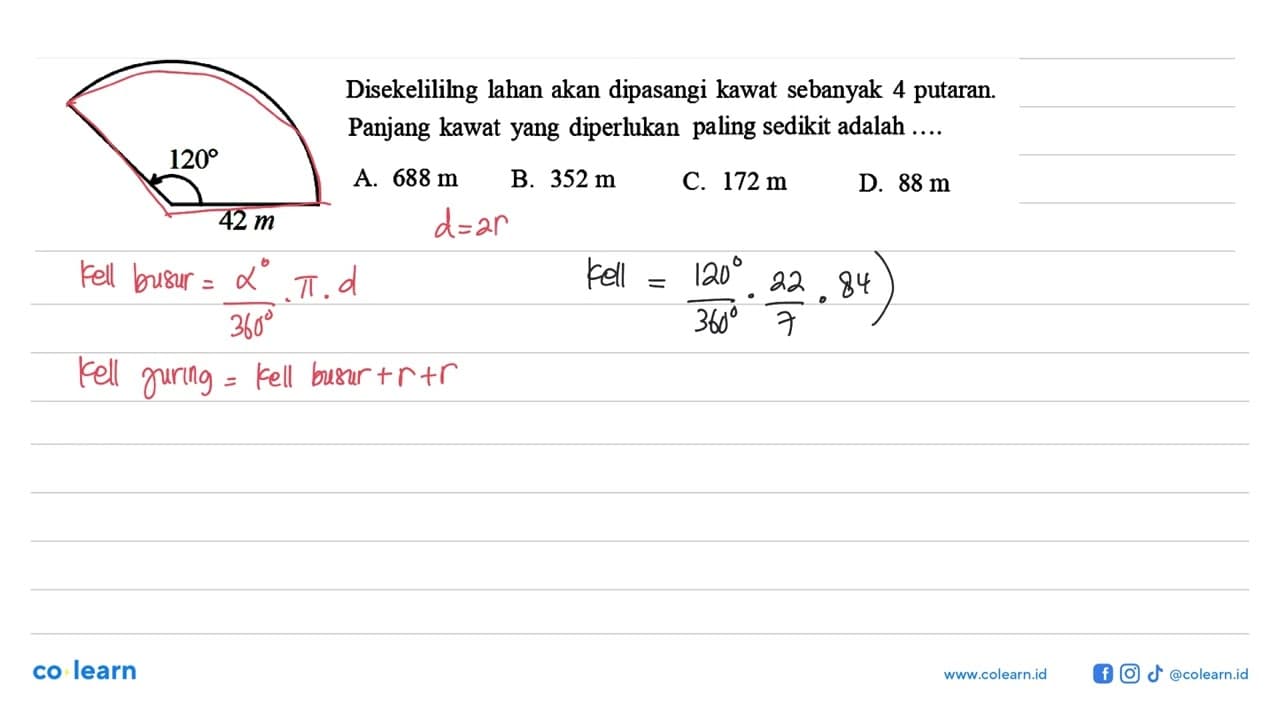 Disekelililng lahan akan dipasangi kawat sebanyak 4