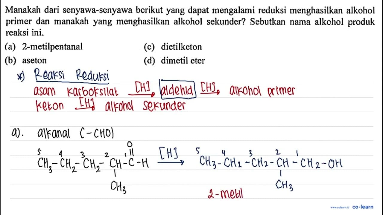 Manakah dari senyawa-senyawa berikut yang dapat mengalami