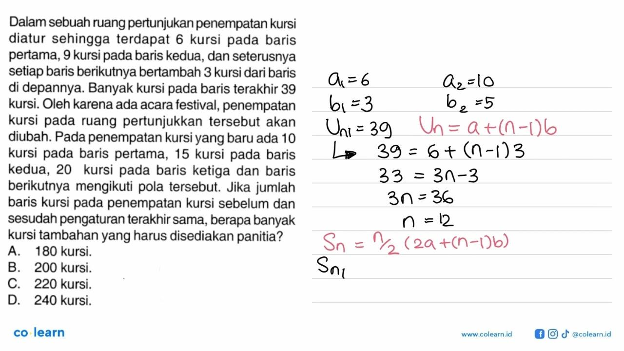 Dalam sebuah ruang pertunjukan penempatan kursi diatur